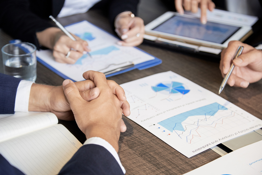 Global finance map representing trade consultancy